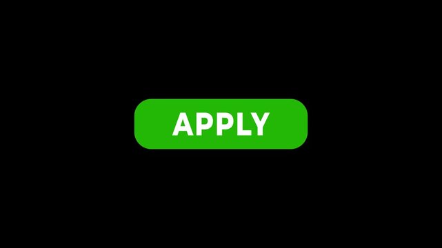 Click on apply button concept. Motion graphics of apply button idea. 