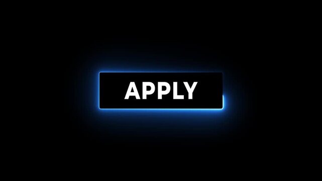 Click on apply button concept. Motion graphics of apply button idea. 