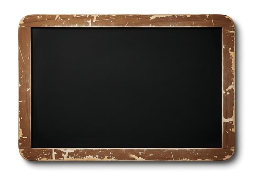A brown wooden frame with a black center