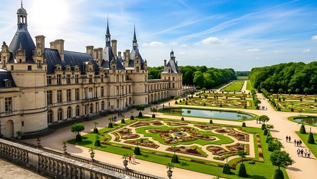 Ch?teau de Chambord - A Majestic French Renaissance Castle and Gardens.