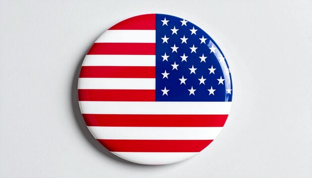 American flag emblem glows with surreal neon aura, stars and stripes radiate unity, futuristic symmetry merges with timeless symbolism, evoking radiant national identity and harmony.