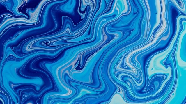 Abstract Blue Swirls - A Mesmerizing Dance of Color and Texture.