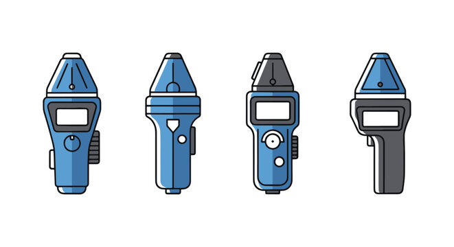 Photometer Line art vector clean abstract color shapes