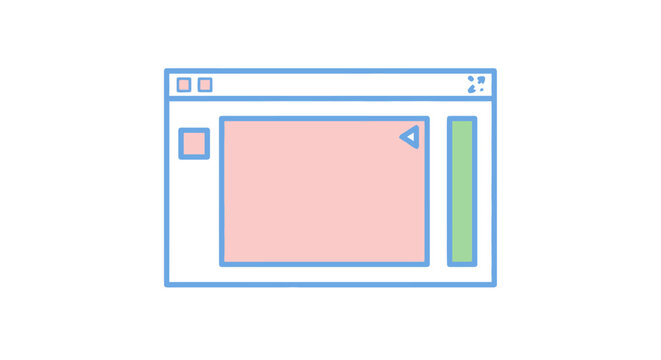 Browser Window With Pink Screen.