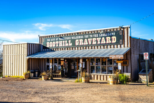 Boothill Graveyard Entrance Building in Tombstone Arizona