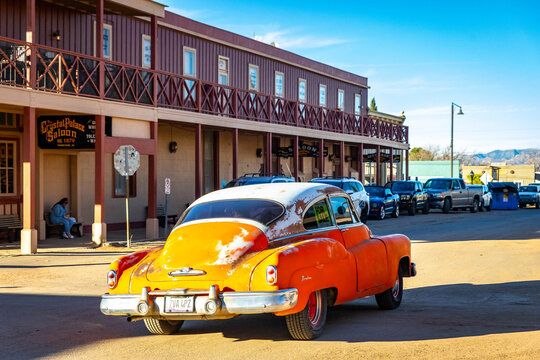 1950 Buick Special Vintage Car Driving in Tombstone Arizona
