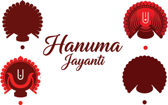 Hanuma jayanti celebration a festive graphic with divine symbolism