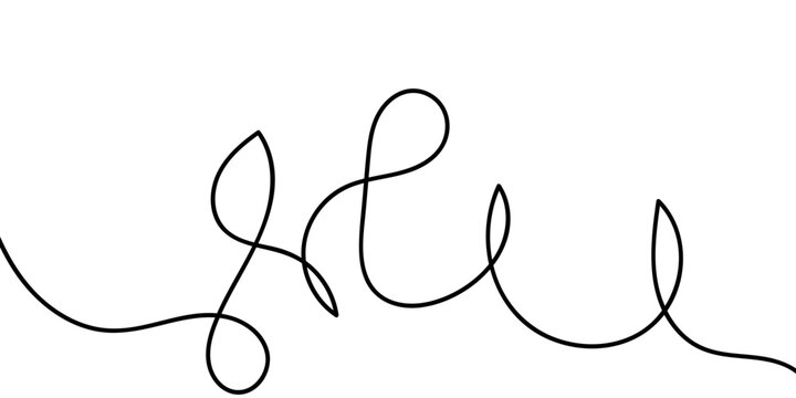 Squiggle line design element. vector file illustration. isolated on white background.