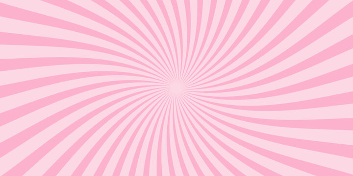 Twisted ray light effect with black wavy stripes isolated on white background. Abstract radial curved lines forming a dynamic spinning pattern. Comic motion rays