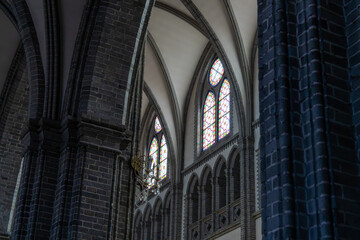 Naklejka premium interior of Myeongdong Cathedral in Seoul, South Korea