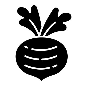 Beetroot Icon: Vector Illustration of Fresh Beet