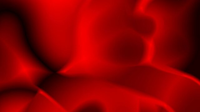 Abstract Red Silk Fluid Motion Background Smooth Elegant Loopable Liquid Animation For Creative Projects