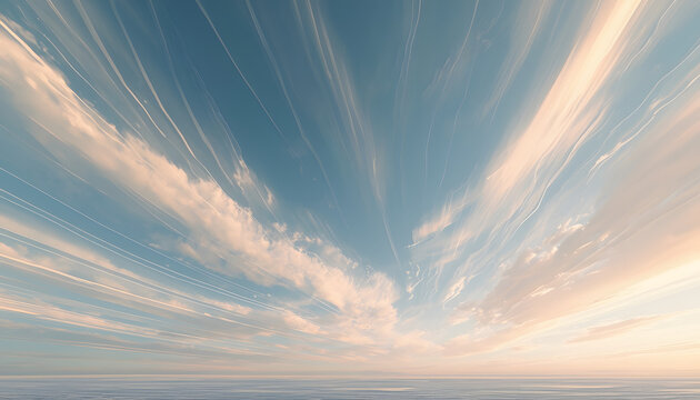 Layered Sky Glass Effect Landscape Background