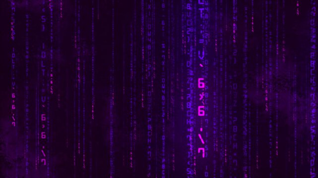 Digital background. Machine computing. Endless data analysis. Random numbers and symbols, program code numbers. Concept of digital data technology. Matrix. 3D rendering.