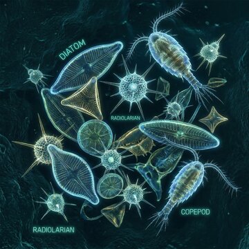 Ocean Microbiome Microscopic Life