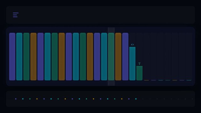 Advanced analytical platform providing responsive bar chart displays for intelligent data interpretation and actionable insights into system behavior