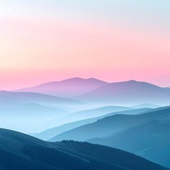 Obraz premium Soft layered pastel gradient background with calm atmosphere