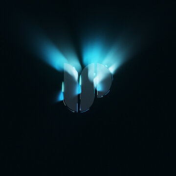 Volumetric Light Logo Reveal Square for Colorful Social Media Feed and Ads