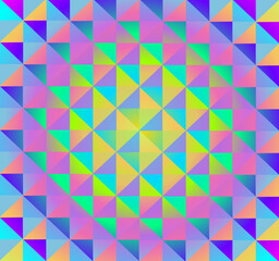 Fototapeta premium Vector, palette, gradient, triangles, pattern, symmetry, geometry, decor, design, texture, art, tile, plane, plate, color background, decoration, illustration, wallpaper, geometric, colorful, element,