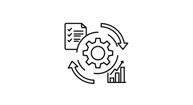 Business Process Automation and Workflow Management Icon