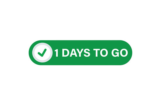apply stickers now. 1days to go, label the Apply now button.  1days to go, template for the website. chat speech message. Banner promotion illustration vector design.

