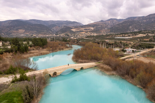 The historic Bı&ccedil;ak&ccedil;ı Bridge is located on the G&ouml;ksu River near the village of Bucakkışla in Karaman.