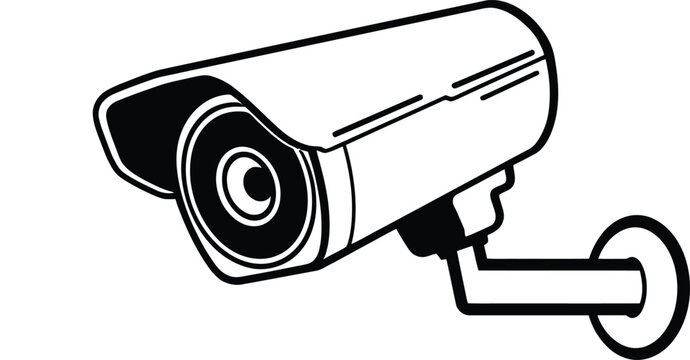 Security Camera CCTV Surveillance System Vector Icon