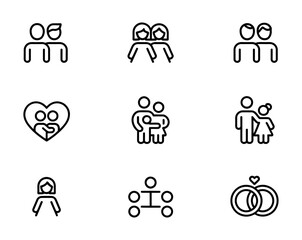 Fototapeta premium Vector graphic illustrates various icons related to e-commerce and customer service