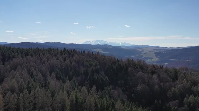 Tatry widok z drona.