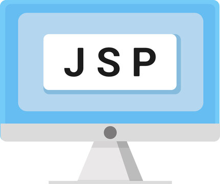 Modern computer displays java server pages code for web application development, showcasing digital innovation.