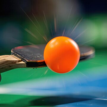 Heating a bright orange ping pong ball.