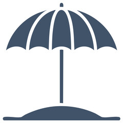 Obraz premium Beach umbrella icon
