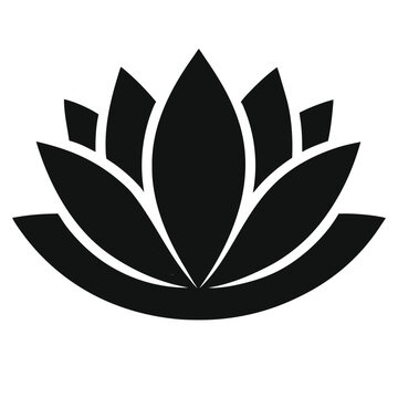  lotus silhouette bast Icon  