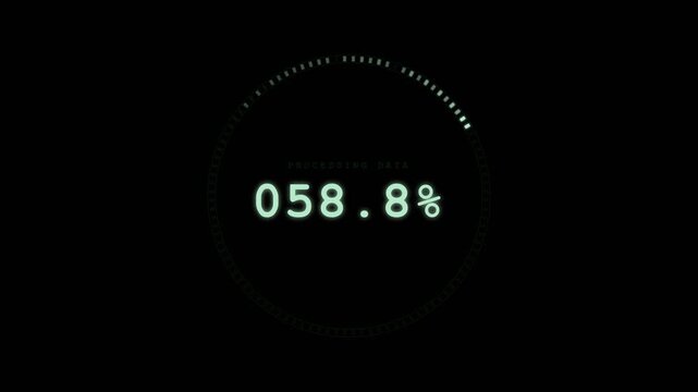 White Segmented Ring Loading Data Animation (48%)