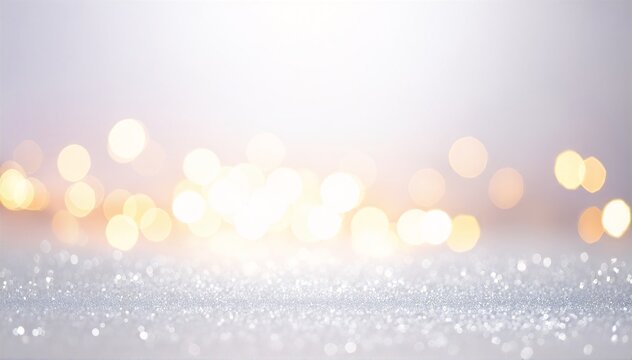 a blurry background with warm bokeh lights softly glowing, creating a dreamy, out-of-focus atmosphere
