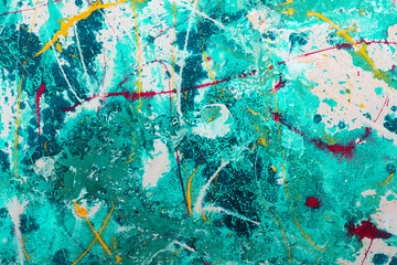 Grunge multicolour painted wall. High resolution abstract color background.