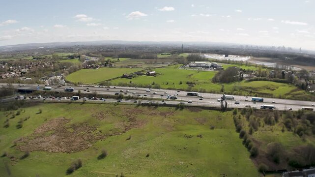 M60, junction, Unsworth  