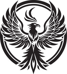 Fototapeta premium eagle tattoo vector