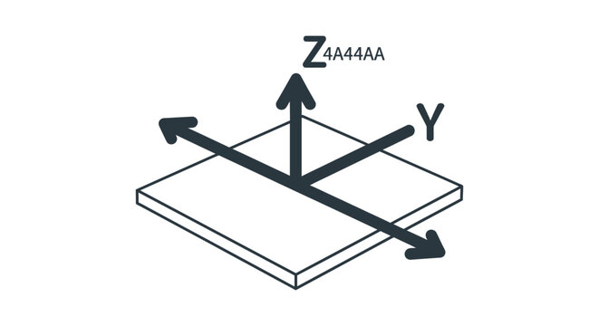 3d coordinate system illustrating xyz axes and spatial orientation for geometry engineering and abstract mathematical concepts.