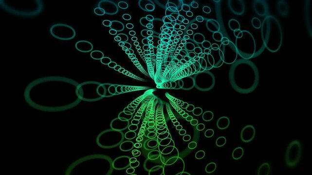 Looping 3D animation for intro background, motion graphics, and animated particles tunnel vj loop animation