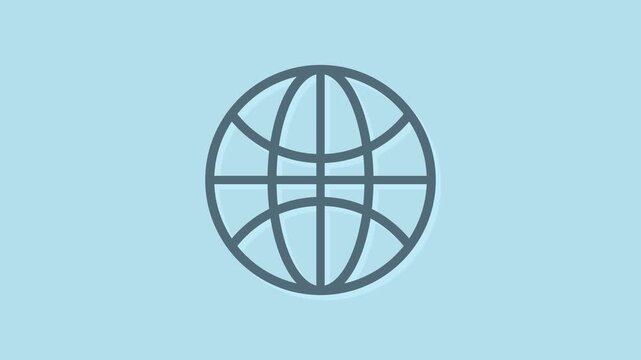 Earth icon with technology background