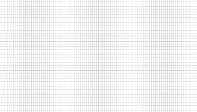 grid paper template with small squares, black lines. Seamless Subtle Light Grid Pattern Background Vector Illustration