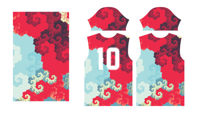 Jersey Design Textile Print
