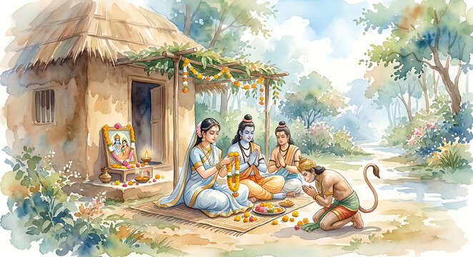 Honoring Maa Sita Navami with shree ram, laxman, hanuman prayers, rituals, and gratitude for her courage, purity, and eternal role as an ideal woman