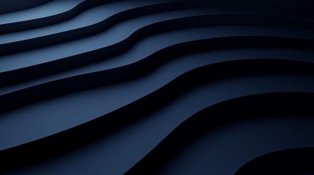 Dark wavy lines create a smooth abstract pattern with contrasting shadows and highlights