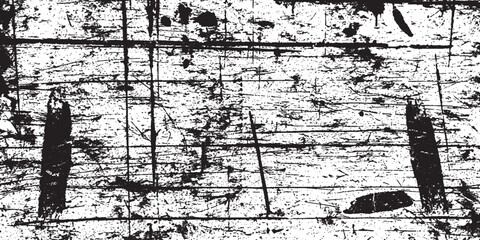 Obraz premium Distressed black and white grunge texture with scratched lines and vertical streaks
