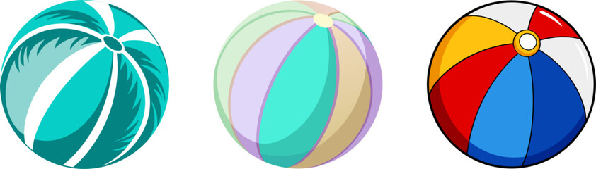 Obraz premium beach balls set