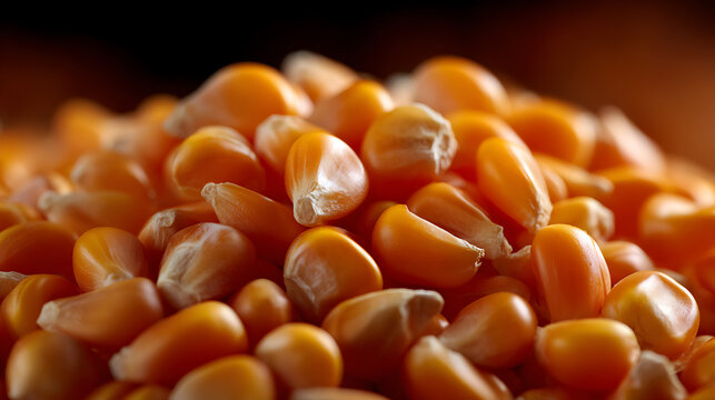 A close-up shot of golden corn kernels, perfect for culinary endeavors