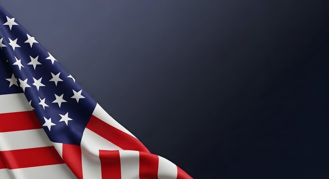 American Flag Waving Background for Labor Day Patriotic Design