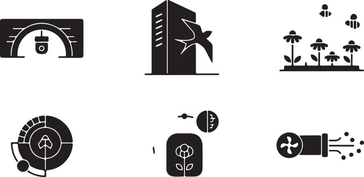 Urban biodiversity conservation black and white